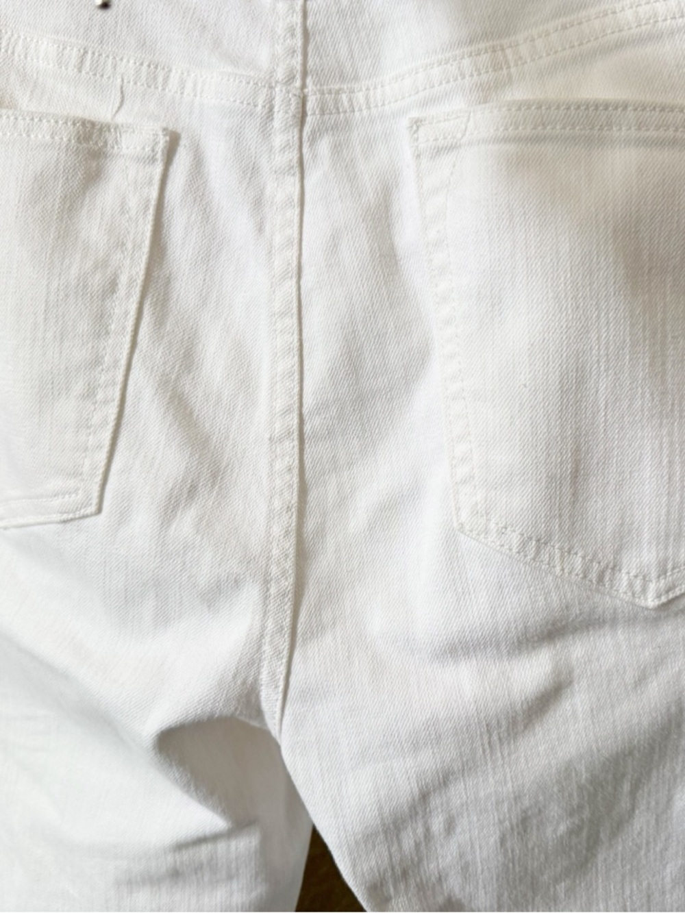 Johnny Was Jeans The Cropped Baby Boot Embroidered Eyelet Flare Boho White 30 - Picture 12 of 15
